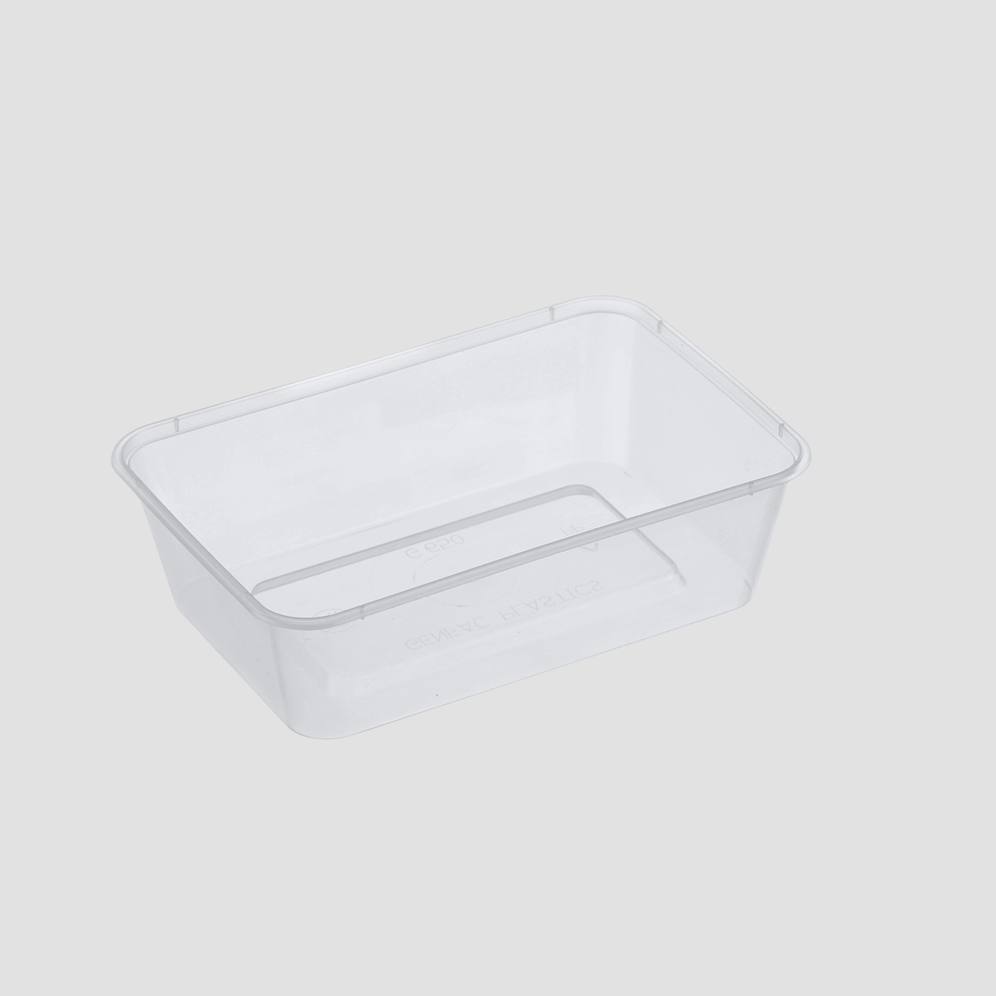 TLT 650ml Rectangular Container Base Clear - Sigma Supply