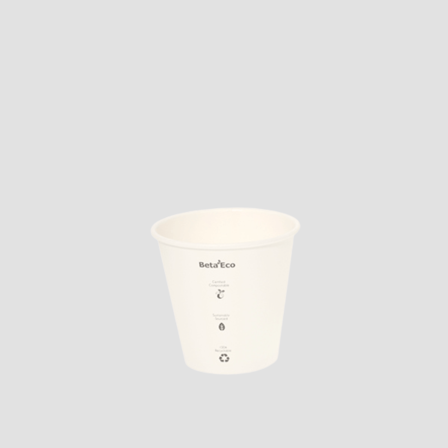 BetaEco Compostable White Single Wall Coffee Cup - Sigma Supply